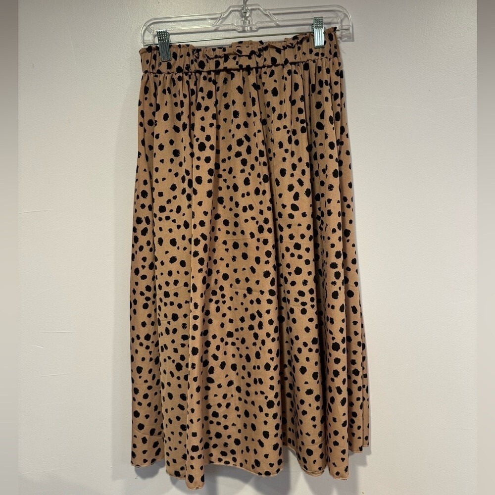 Pink dot maxi skirt size small